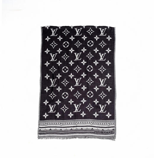 价值5850 同步柜台境外货 驴牌双面经典真丝羊绒围巾大披肩 双面双色 z 新同步 牛货 商品图8