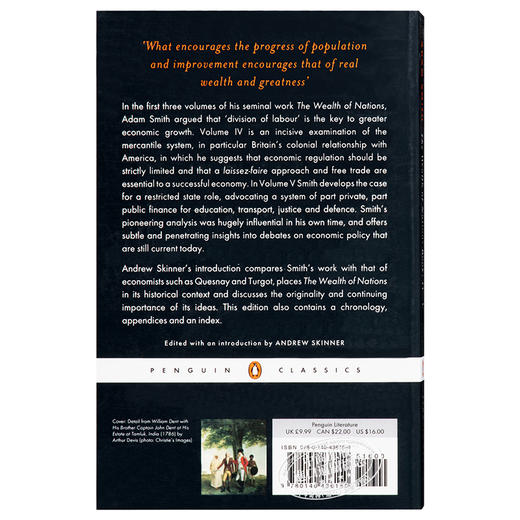 【中商原版】国富论4-5 英文原版 The Wealth of Nations: Books IV-V Adam Smith 商品图1