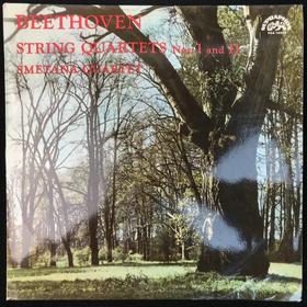 LP黑胶唱片 贝多芬《F大调第一弦乐四重奏，作品18，F小调第十一弦乐四重奏，作品95》 斯美塔那四重奏乐团