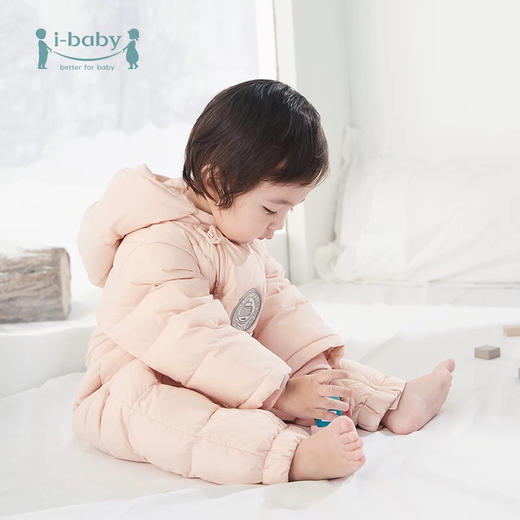 *【断码清仓 73码】i-baby儿童恒温白鹅绒防水羽绒服爬服清仓一件不留E1210380 商品图1
