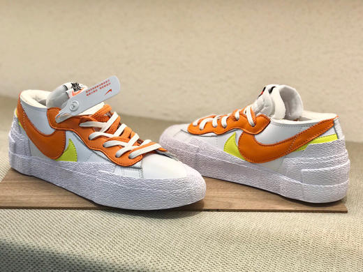 秋冬特价💰420 Sacai x Nike Blazer Low 灰白绿 开拓者低帮板鞋 商品图8