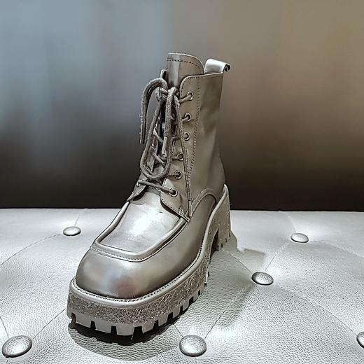 LFGJ 12409 牛皮方头一体跟腕靴 商品图0