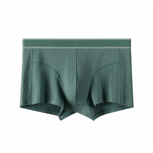 【秋冬新款抗jun99%男士内裤】纯色中腰平角裤精梳棉透气男士内裤 3条装 商品图10