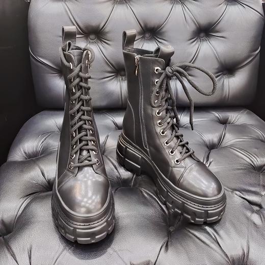 LFGJ 2254 休闲百搭增高厚底真皮靴 商品图3