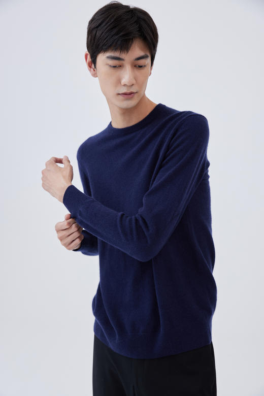 秋冬 圆领羊绒男套衫 SJF16M089N 商品图3