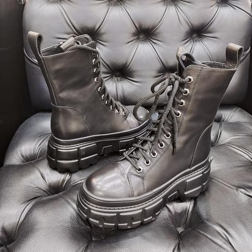 LFGJ 2254 休闲百搭增高厚底真皮靴 商品图5