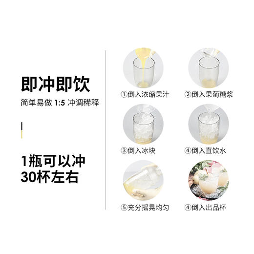 【爵世糖浆系列】白酒糖浆风味饮料 1.2KG/瓶   6瓶/箱 商品图2