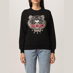 KENZO 高田贤三 经典大虎头 女士卫衣 黑色 FB62 SW824 4XA 99