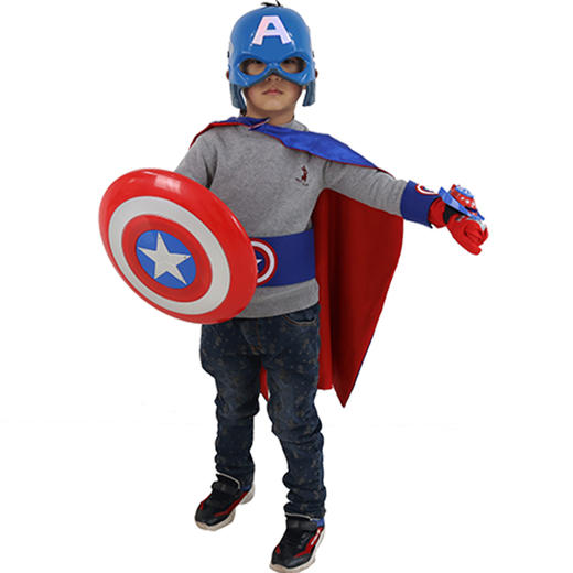 万圣节服装套装 蜘蛛侠/美国队长 动漫发射器 可伸缩光剑 全套装备 炫酷变身 商品图5