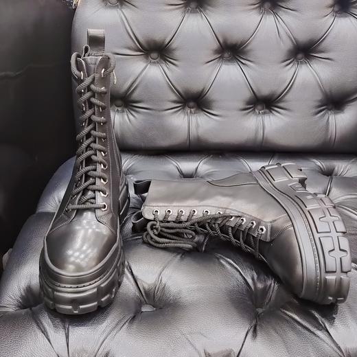 LFGJ 2254 休闲百搭增高厚底真皮靴 商品图2