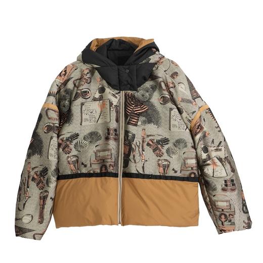 谜底2021冬新款休闲宽松落肩连帽短款羽绒服女面包服214GY2456 商品图4