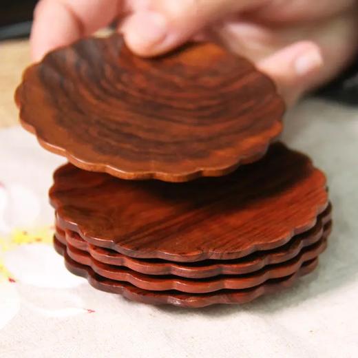 梅开五福杯垫° 酸枝&紫光檀 商品图0