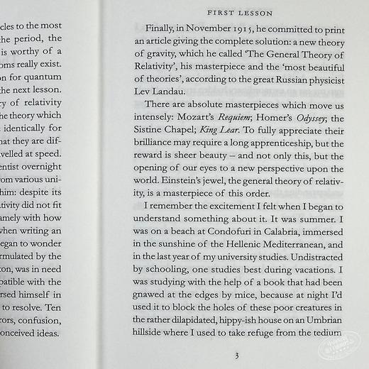 【中商原版】物理学中的七条简论 英文原版 英文版 Seven Brief Lessons on Physics 进口图书 畅销科普读物 商品图6