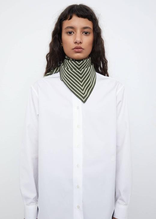 TOTEME  黄咖/绿白/深蓝白/米棕条纹san remo方巾 商品图7