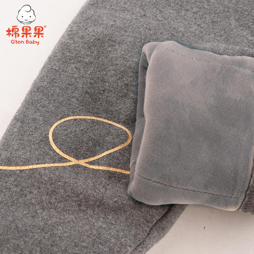 棉果果冬季女童路路加氨棉磨毛夹棉针织打底裤M422206821739 商品图2
