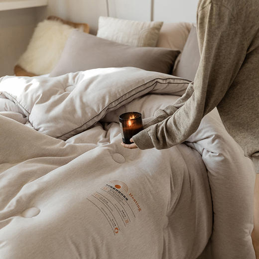 【下架】自然醒X2劲能双效自热被聚能自发热被子抗菌冬被春秋被芯单双人学生宿舍棉被加厚保暖冬季智能控温LFS 商品图2