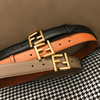 前所未有的福利！FD腰带 三个颜色都是超级耐看高级！扛打的金刚颜色！金棕 大象灰 黑色！双F扣 你们看 很奇特 在腰间 有一种悬浮感！绝了！ 商品缩略图6