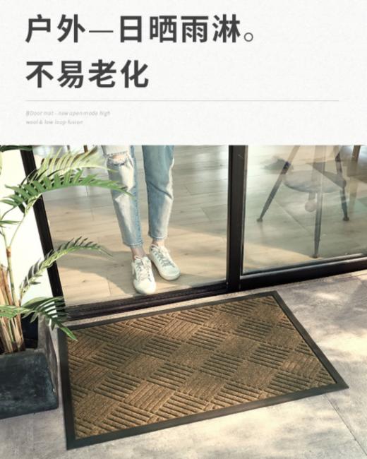 家用入户门刮沙地垫、卫生间七彩绒吸水速干地垫 商品图3