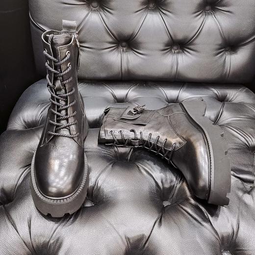 LFGJ 12304 超轻厚底真皮马丁靴 商品图3