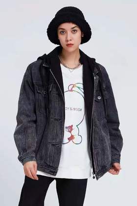 木果果木牛仔长袖外套