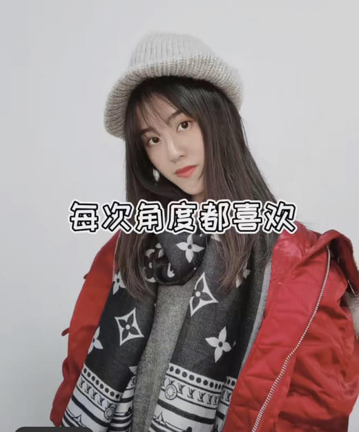 价值5850 同步柜台境外货 驴牌双面经典真丝羊绒围巾大披肩 双面双色 z 新同步 牛货 商品图2