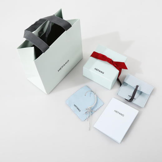 价值1390 HF何&方贝珠蝴蝶结耳环 反向耳挂（单只右耳）简约小众耳坠耳扣耳饰品 气质拿捏得死死的 与众不同 商品图7