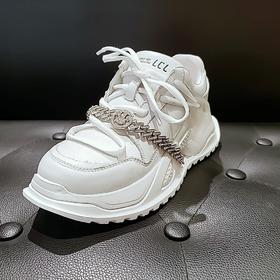 LFGJ 7425   时尚钻条小白鞋