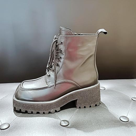 LFGJ 12409 牛皮方头一体跟腕靴 商品图1