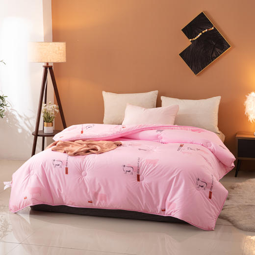 会呼吸的羊毛被 澳洲水洗羊毛被 吸湿透气 亲肤舒适面料 保暖被冬被 防潮透气 商品图1