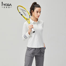 IYOGA瑜伽服T恤POLO长袖女款T047