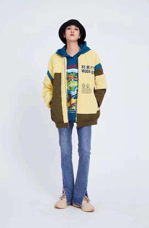 木果果木长袖毛毛薄棉衣 商品图0