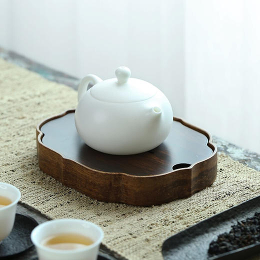 台隆金远山盛水壶承家用新中式干泡盘托盘（18*14*2.7） 商品图5