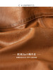 西嘉C+IMPRESS西嘉 绵羊皮擦色工艺皮衣外套女机车帅气宽松皮夹克 商品缩略图2