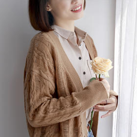 【不退不换】媲美千元品质 | 100%纯羊毛奶奶衫，蓬松柔软