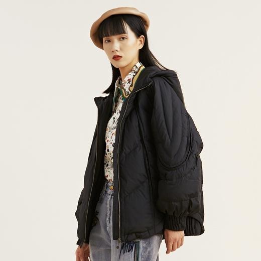 MIIDII谜底2021冬新款大大廓形超轻保暖中长款羽绒服女214MY2409 商品图2