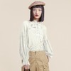 MIIDII谜底2021冬新款复古宫廷两件套蕾丝长袖上衣女214GS2589 商品缩略图1