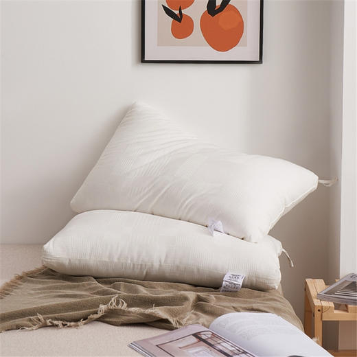 自然醒A类原棉枕芯全棉低枕儿童矮枕助睡眠舒芯梦乡中高枕低头族护颈椎枕头SXM 商品图2