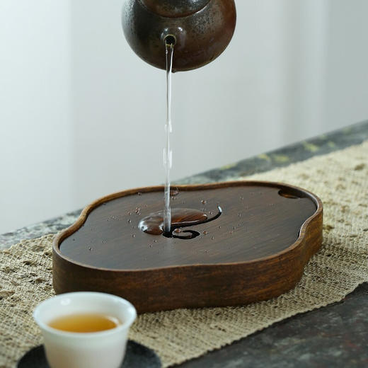 台隆金远山盛水壶承家用新中式干泡盘托盘（18*14*2.7） 商品图4