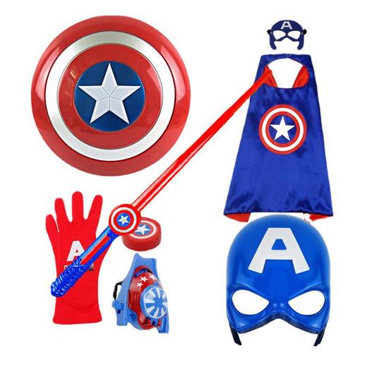万圣节服装套装 蜘蛛侠/美国队长 动漫发射器 可伸缩光剑 全套装备 炫酷变身 商品图2