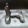 LFGJ 12409 牛皮方头一体跟腕靴 商品缩略图2