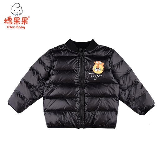 棉果果冬季男童黑色轻薄内胆羽绒服M412102921766 商品图0