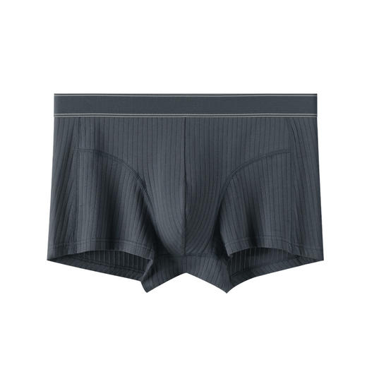 【秋冬新款抗jun99%男士内裤】纯色中腰平角裤精梳棉透气男士内裤 3条装 商品图11