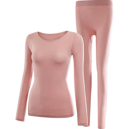 买一套送一套【玻尿酸面膜衣保暖内衣套装】轻薄贴身无痕修身显瘦10斤弹力伸展不紧绷久穿不变形面料柔软保暖秋衣秋裤套装 商品图8