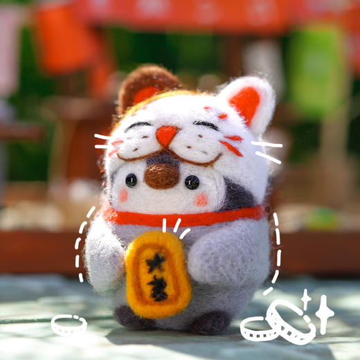 羊毛毡企鹅玩偶 diy材料包 商品图0
