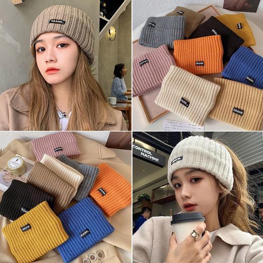 【明星同款】第2件半价 杨超越张柏芝同款毛线针织发带  秋冬必备潮流韩版针织帽子 商品图2