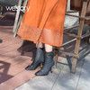 westory2021秋冬新品时装靴短筒女靴细跟W21DS81541 商品缩略图2