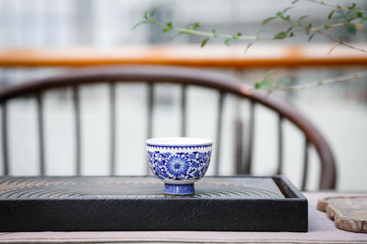 花鸟粉彩杯-秋菊佳色 商品图1