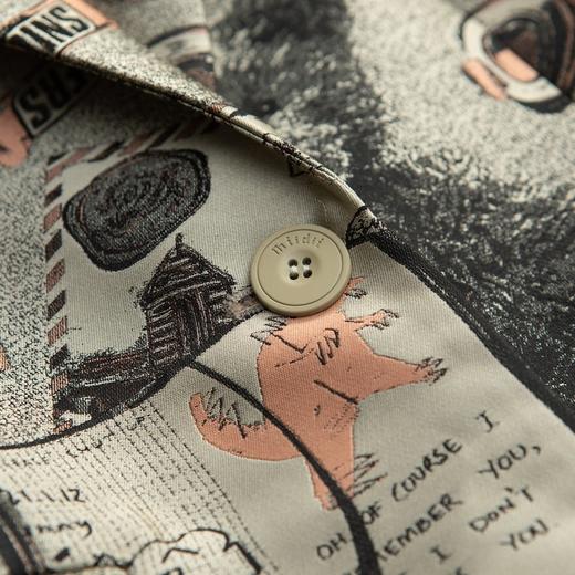 MIIDII谜底2021冬新款高端系列复古收腰西服外套女214GW2633 商品图3