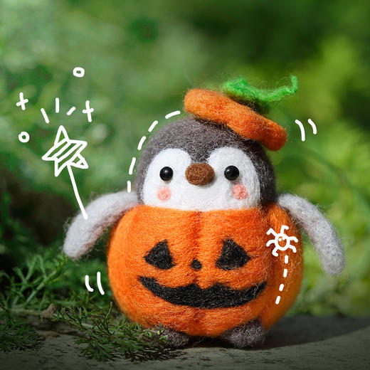 羊毛毡企鹅玩偶 diy材料包 商品图5