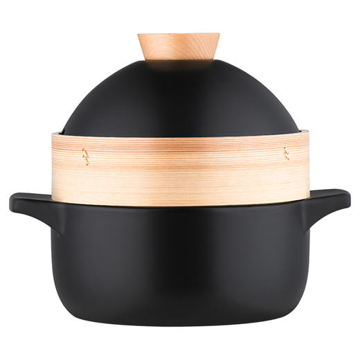 悦味砂锅2.3L/3.5L 双容量耐高温瓦罐汤煲 明火家用燃气煲汤锅炖锅 商品图4